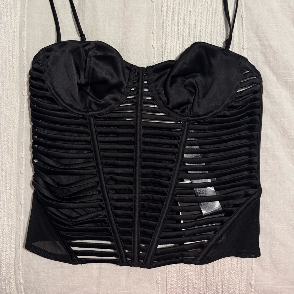 Zara Black Corset Top